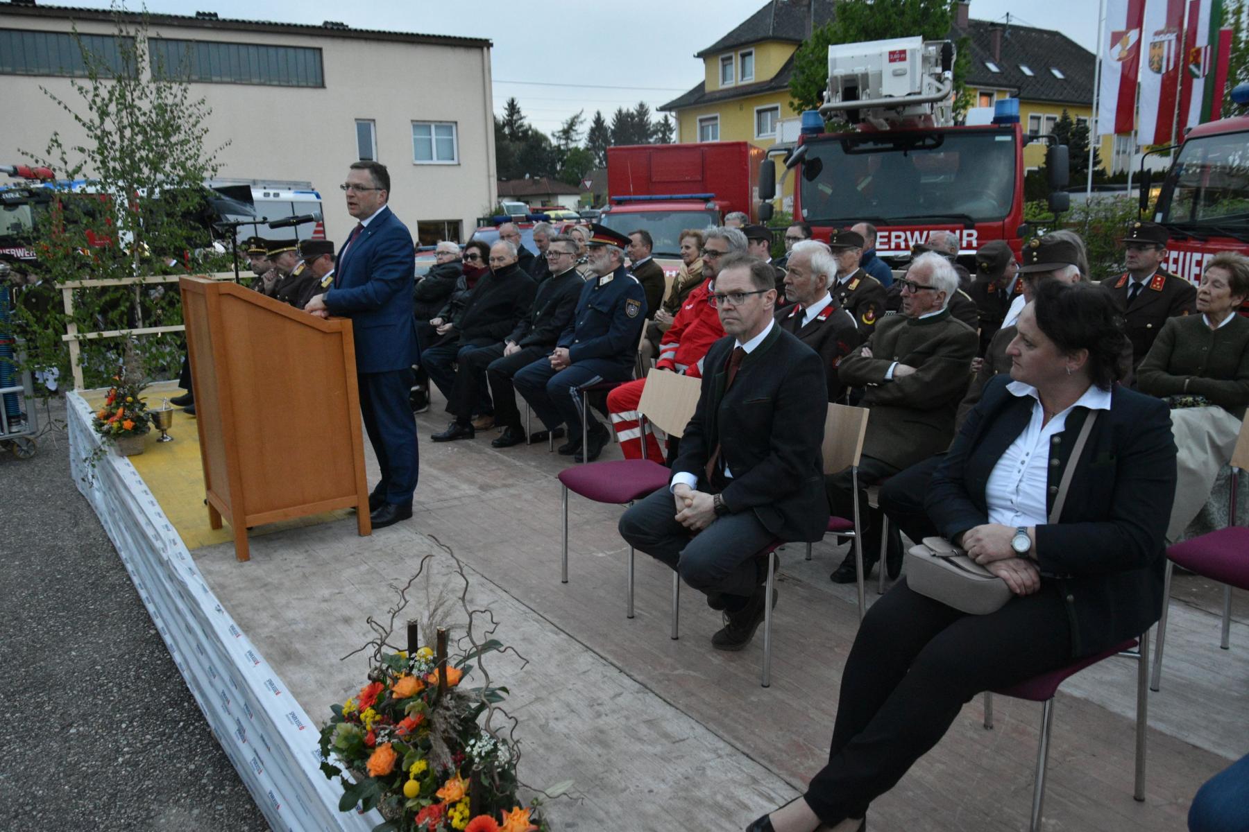2022 04 30 FF Andorf 145 Jahre Fahrzleug Geraete und Gebaeudesegnung FFA 1147 WEB