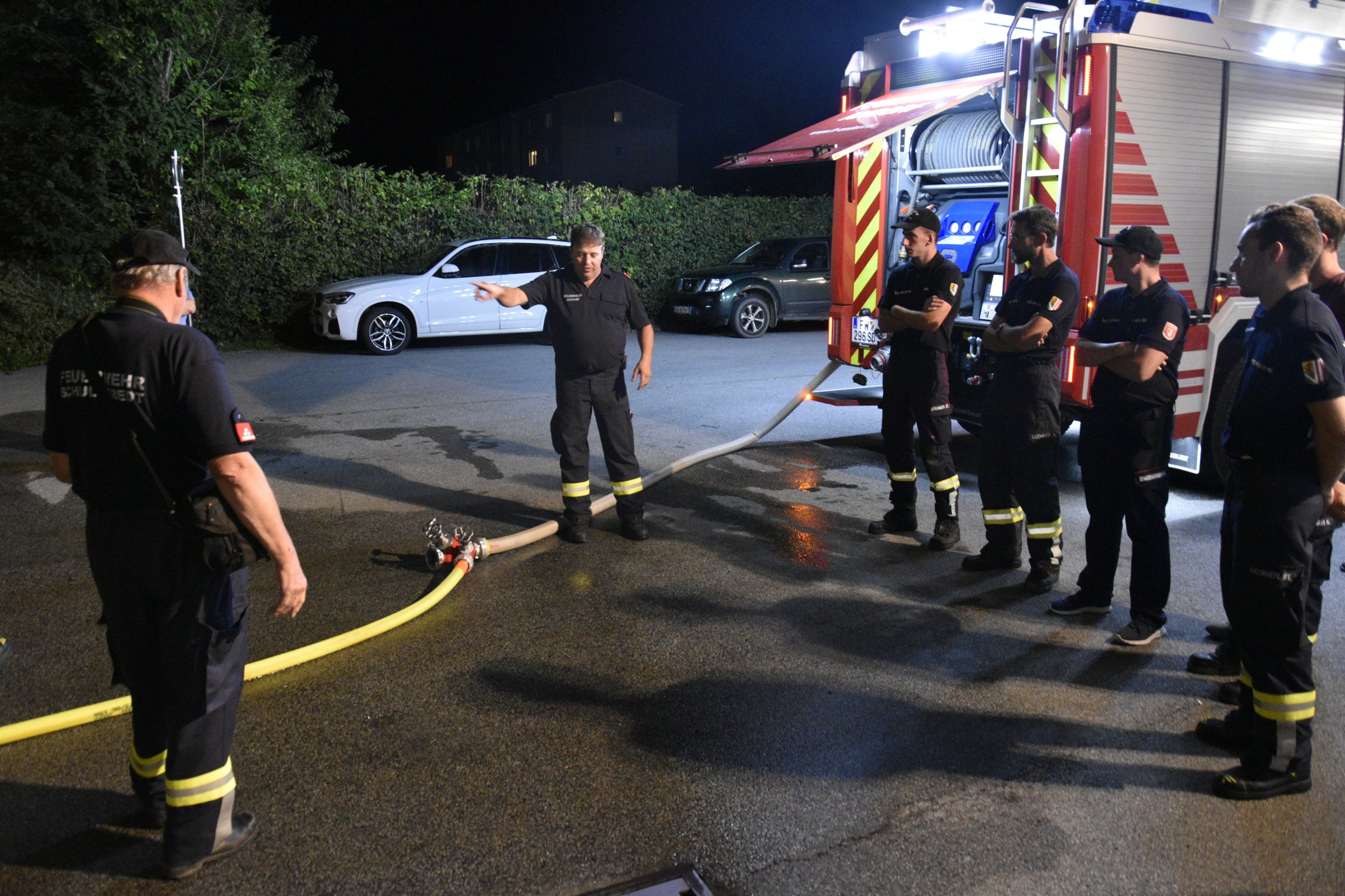 2023 09 05 FF Andorf Uebungsvorbereitung Tiefgaragenbrand FFA6258