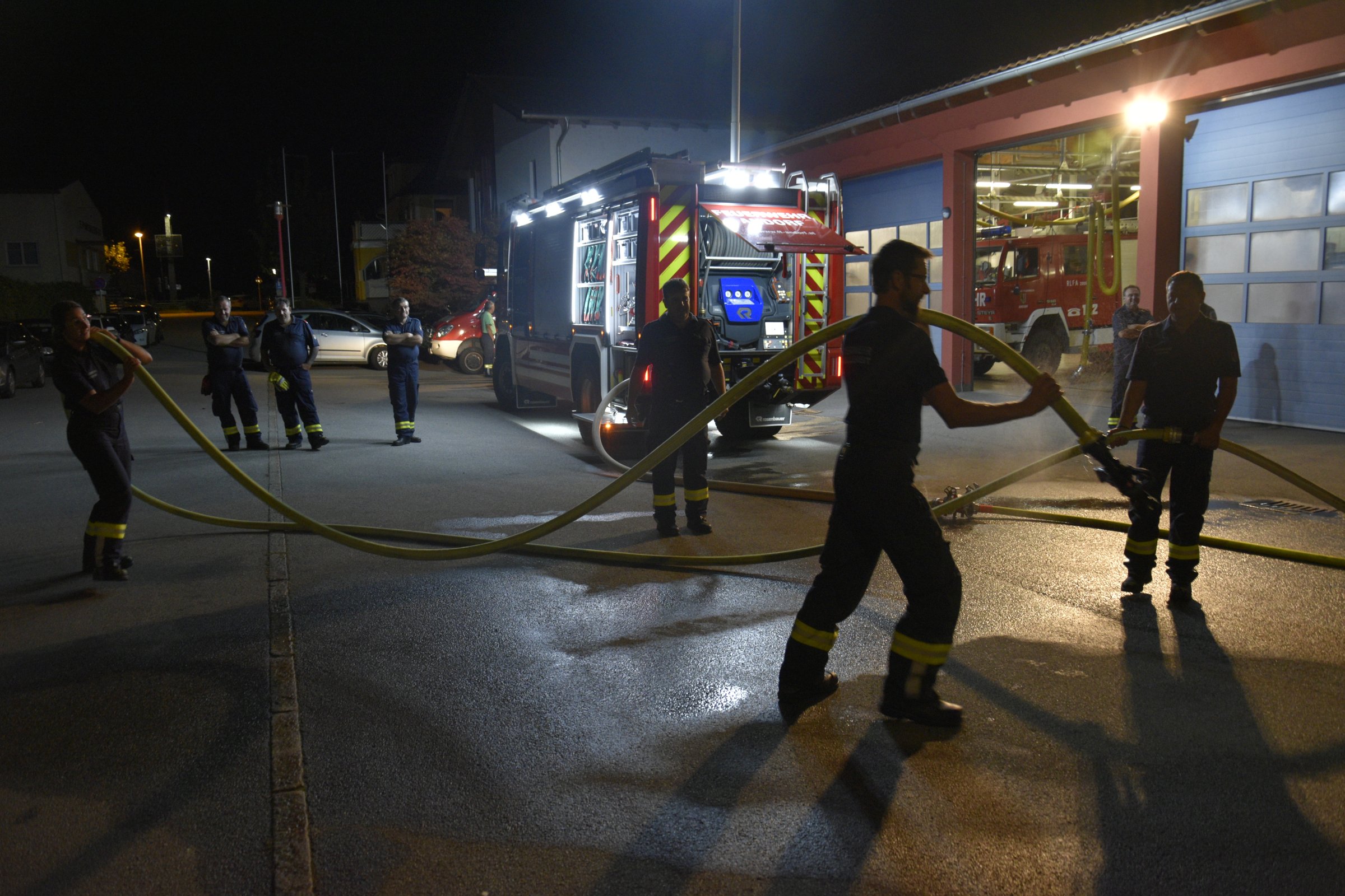 2023 09 05 FF Andorf Uebungsvorbereitung Tiefgaragenbrand FFA6269