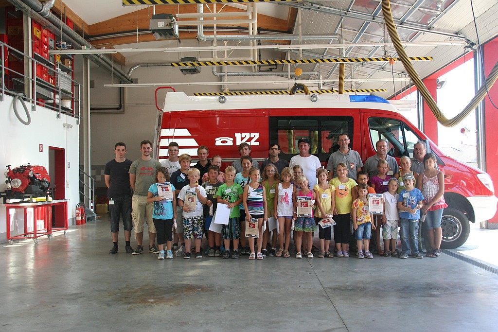 Ferienpassaktion bei der Feuerwehr Andorf - 18. August 2012