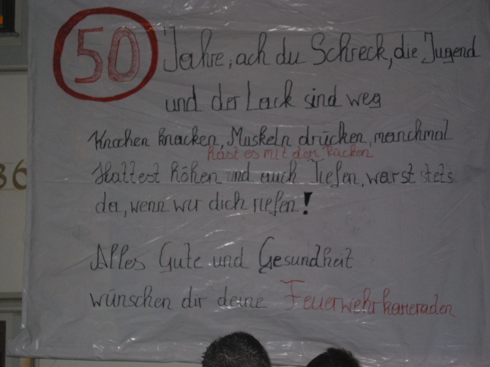 Kommandant Karl Feichtner feiert 50-iger - 2. November 2011