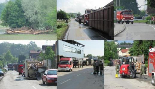 Jahrhunderthochwassereinsatz in Schärding 4. 5. und 7.06.2013