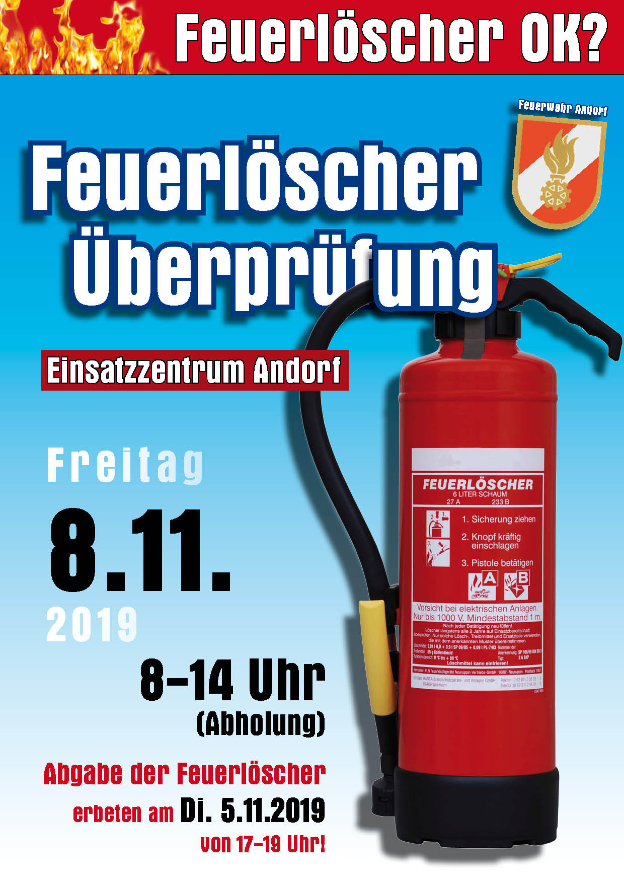 FF Andorf Feuerlöscherüberprüfung 2019 klein